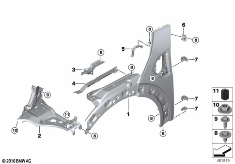 Front Body for 2017 Mini Cooper SE ALL4 #1