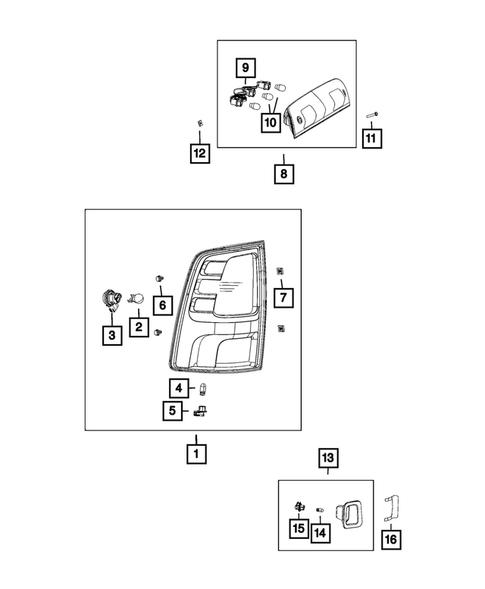 Lamps-Interior and Exterior for 2015 Ram 1500 #3