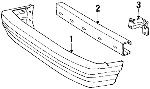 Bumper & Components - Front for 1990 Dodge Grand Caravan #1