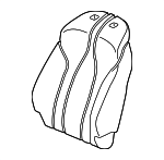 81527TJBA21 - Body: Seat Back Pad for Acura: RDX, TLX Image