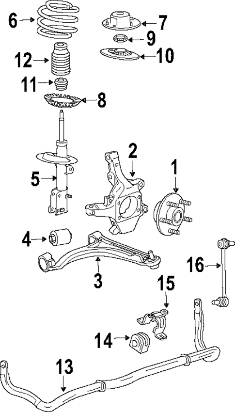 Front Suspension for 2008 Chrysler Pacifica #0