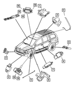 52855325AB - Electrical: Brake Pedal Sensor for Mopar Image