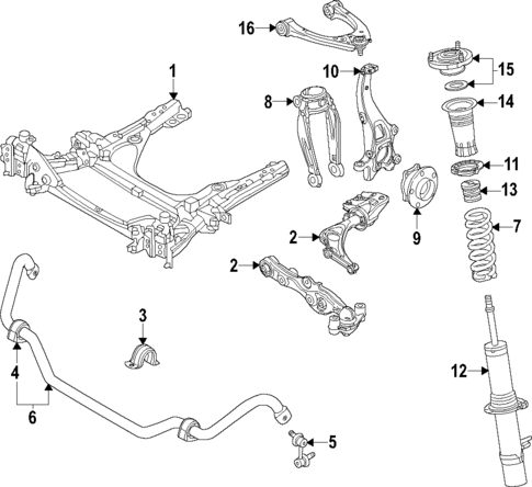 Upper Control Arm for 2025 Mazda CX-90 #0