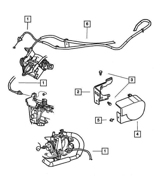 4591669AC - Fuel: Throttle Control Cable for Mopar Image image