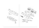 2049206401 - Rear Seat: Outer Cover, Rr Seat Cush for Mercedes-Benz Image