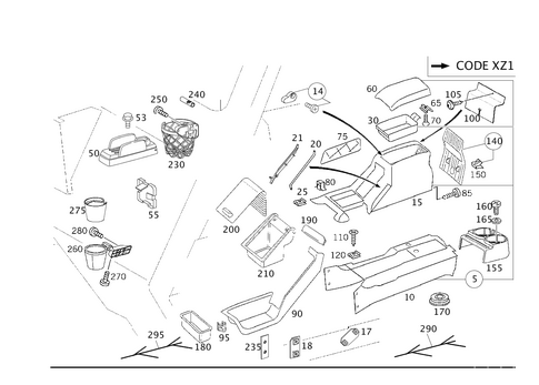 Center Console for 2014 Mercedes-Benz G550 #0