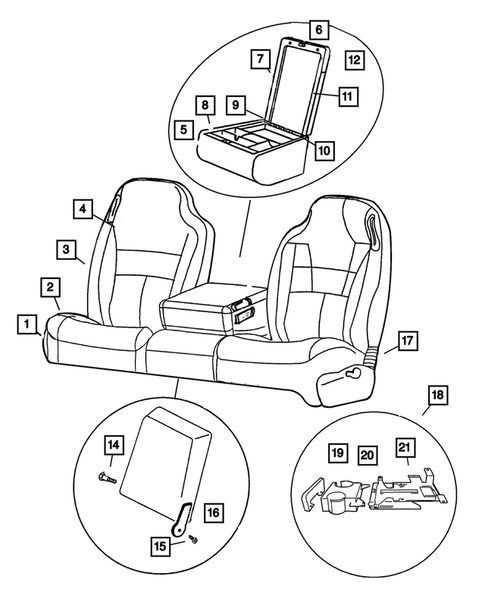 Front Seats and Attaching Parts for 2001 Dodge Ram 2500 #0