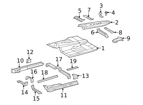 Floor for 2018 Toyota Sequoia #0