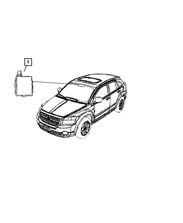 56044968AB - Electrical: Garage Door Opener Module for Mopar Image