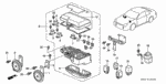 38212SM4003 - Electrical/Exhaust/Heater/Fuel: FUSE, BLOCK (40A) for Honda Image