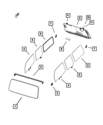 68291712AC - Glass: Quarter Window Glass, Right for Mopar Image