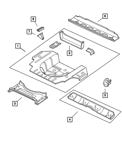 Floor Pans for 2003 Dodge Intrepid #1