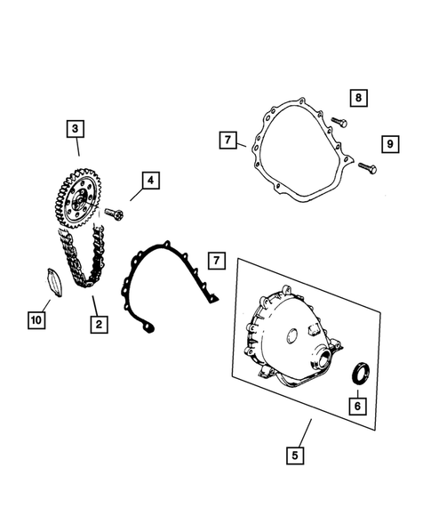 Timing Belt and Cover for 2002 Jeep Grand Cherokee #0