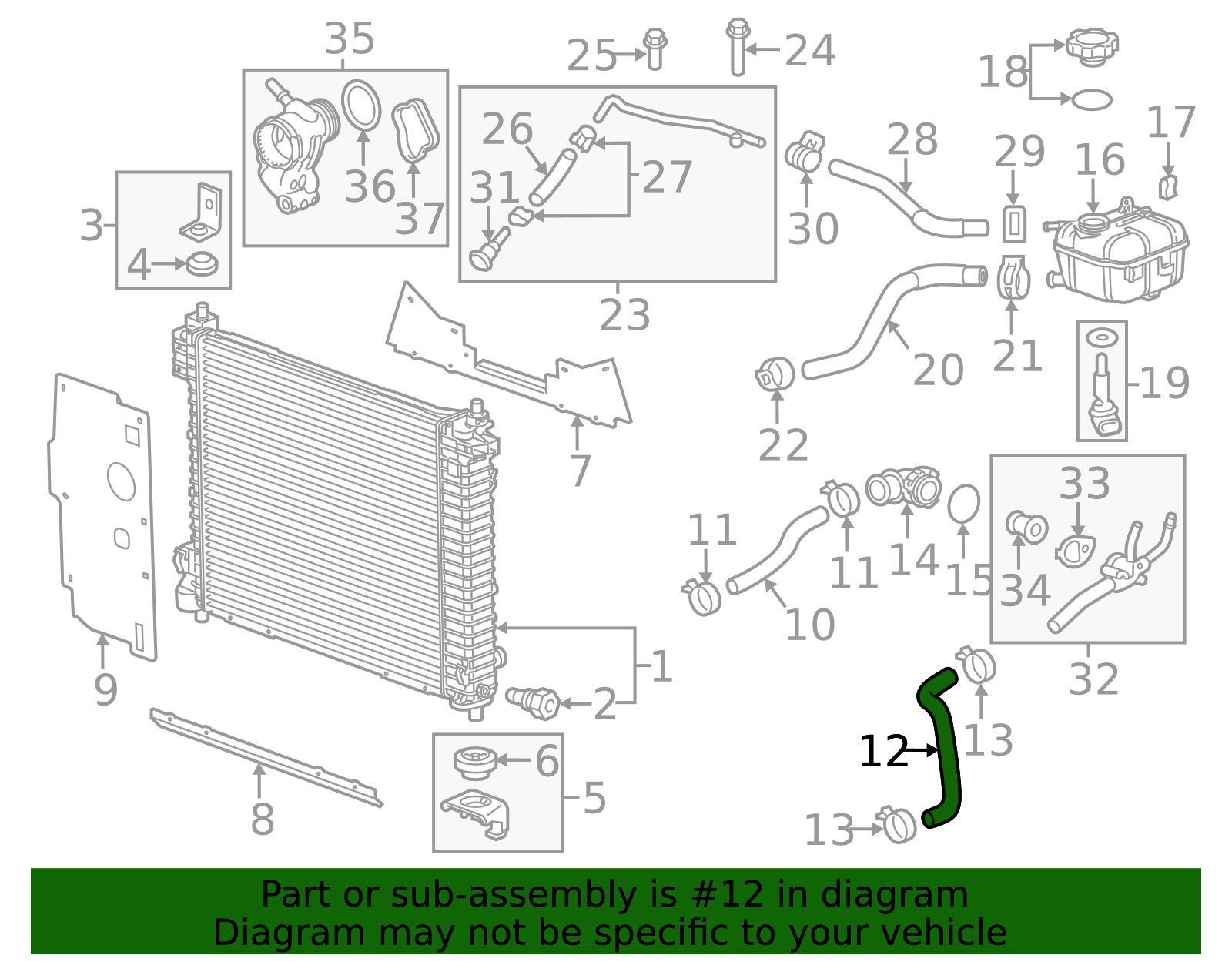 Radiator Hose 19257724 - Dependable OEM Engine Cooling | AutoNation Parts