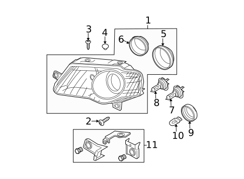 Bulbs - Chassis for 2009 Volkswagen Passat #3