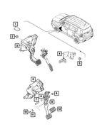 68201765AA - Brakes: Clutch Cable Routing Plug for Fiat: 500L, 500X | Jeep: Compass, Renegade | Ram: ProMaster City Image