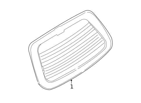 Glass - Lift Gate for 2014 Kia Sedona #0