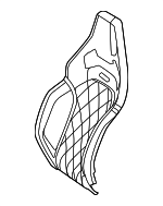 23291021003C86 - Body: Seat Back Cover for Mercedes-Benz Image