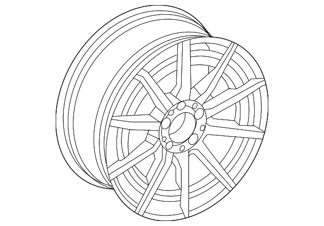 Genuine OEM Amg 10-Spoke Wheel, 8 J X 18 Et 43, 1 | 206-401-21-00