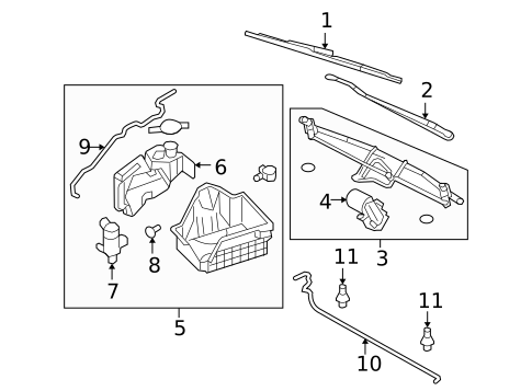 Wiper & Washer Components for 2010 Ford F-350 Super Duty #0