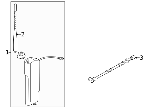 Antenna & Radio for 2000 Volkswagen Cabrio #0