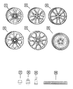 68735961AA - Wheels: Aluminum Wheel for Dodge: Durango Image