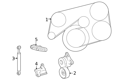Belts & Pulleys for 2004 Lexus IS300 #0
