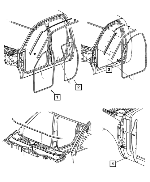 Body Structure Welds, Weatherstrips, Seals, Sealers and Adhesives for 2019 Ram 3500 #1