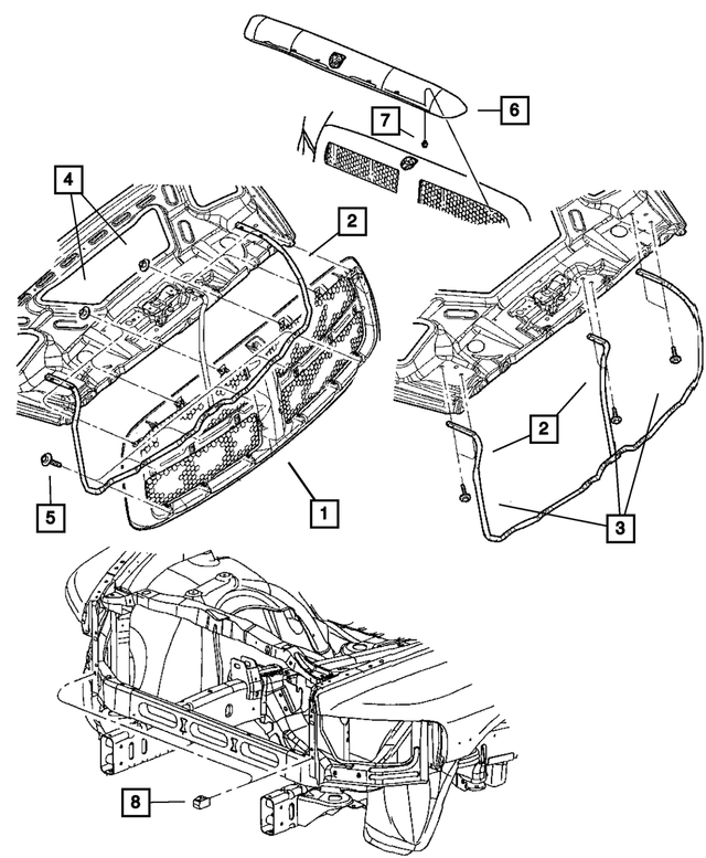 5JY10GW7AF - Cooling: Radiator Grille for Mopar Image image