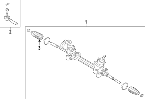 Steering Gear & Linkage for 2021 Toyota Avalon #1
