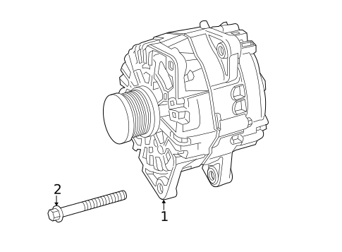 Alternator for 2020 Mercedes-Benz S63 AMG #1