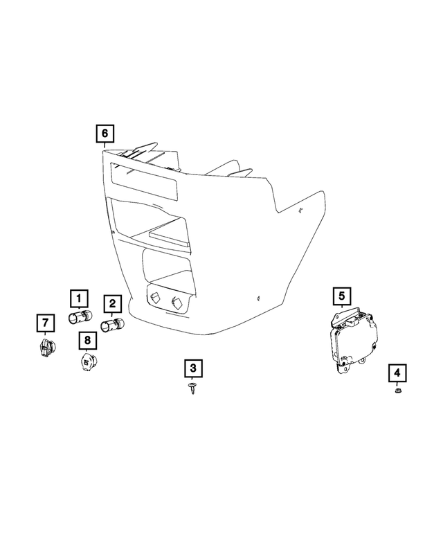 1GA24BD1AA - Electrical: Push Pin for Mopar Image