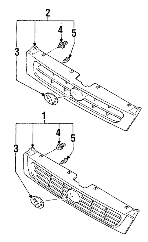 Grille & Components for 1994 Subaru Legacy #0