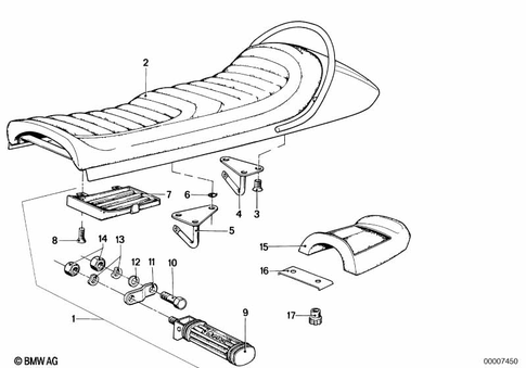 Bench Seat for 1984 BMW-Motorrad R 100 RS #1