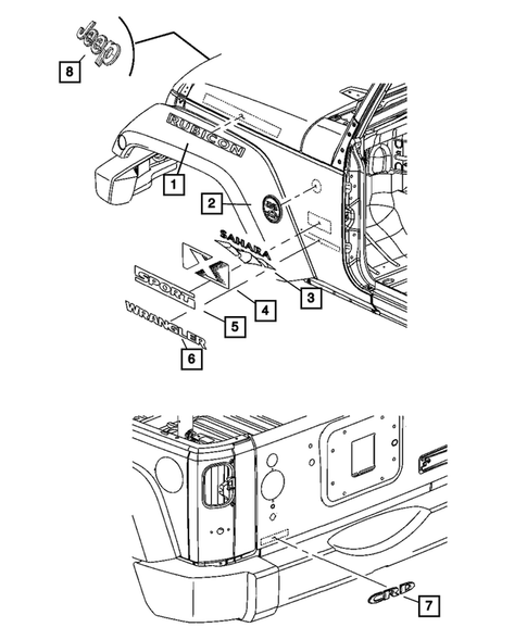 Decals and Tapestripes for 2007 Jeep Wrangler #0
