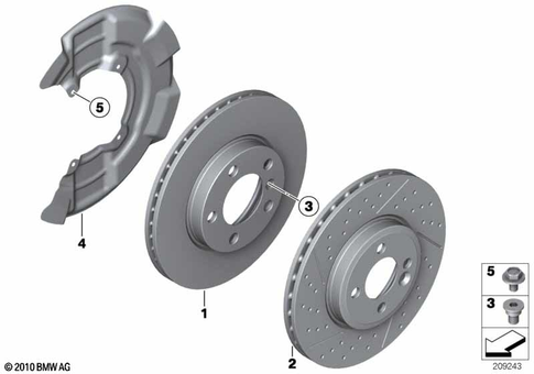 Front Brake / Brake Disc for 2003 Mini Cooper S #0