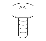 9008014039 - Body: Roof Luggage Carrier Side Rail Screw for Toyota Image