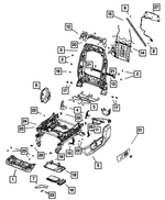 68050447AA - Interior Trim: Front Seat Cushion Frame for Mopar Image