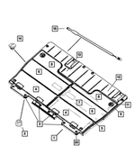 1CH62XDHAB - Interior Trim: Load Floor Frame for Chrysler: Town &amp; Country | Dodge: Caravan, Grand Caravan Image