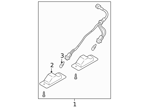 License Lamps for 2002 Mitsubishi Montero Sport #0