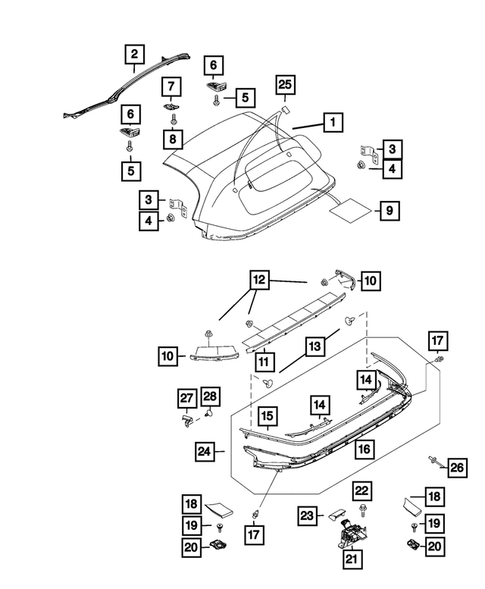 Roof for 2019 Fiat 124 Spider #1