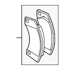 958698451B - Brakes: Brake Pads for Porsche: Cayenne Image