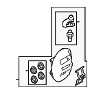 7P5615423AH - : Caliper Assembly for Porsche: Cayenne Image