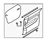 833034D000CS - Body: Door Trim Panel for Kia: Sedona Image