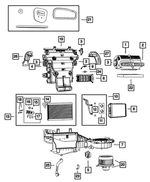 68194116AA - Air Conditioners and Heaters: A/c And Heater Housing for Mopar Image