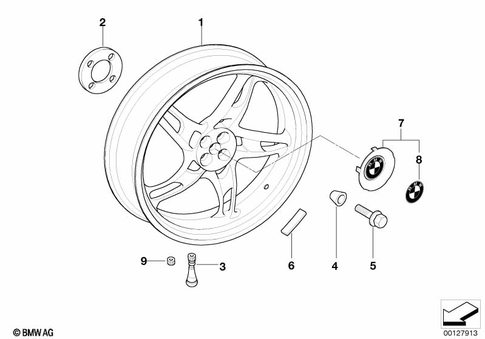 Wheels with Bearings for 2004 BMW-Motorrad R 1200 C Montauk #1