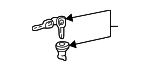 74886SH4A03 - Body: Trunk Lock Cylinder And Key for Honda Image