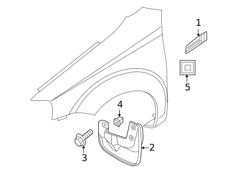 Exterior Trim - Fender for 2009 Pontiac G3 #0