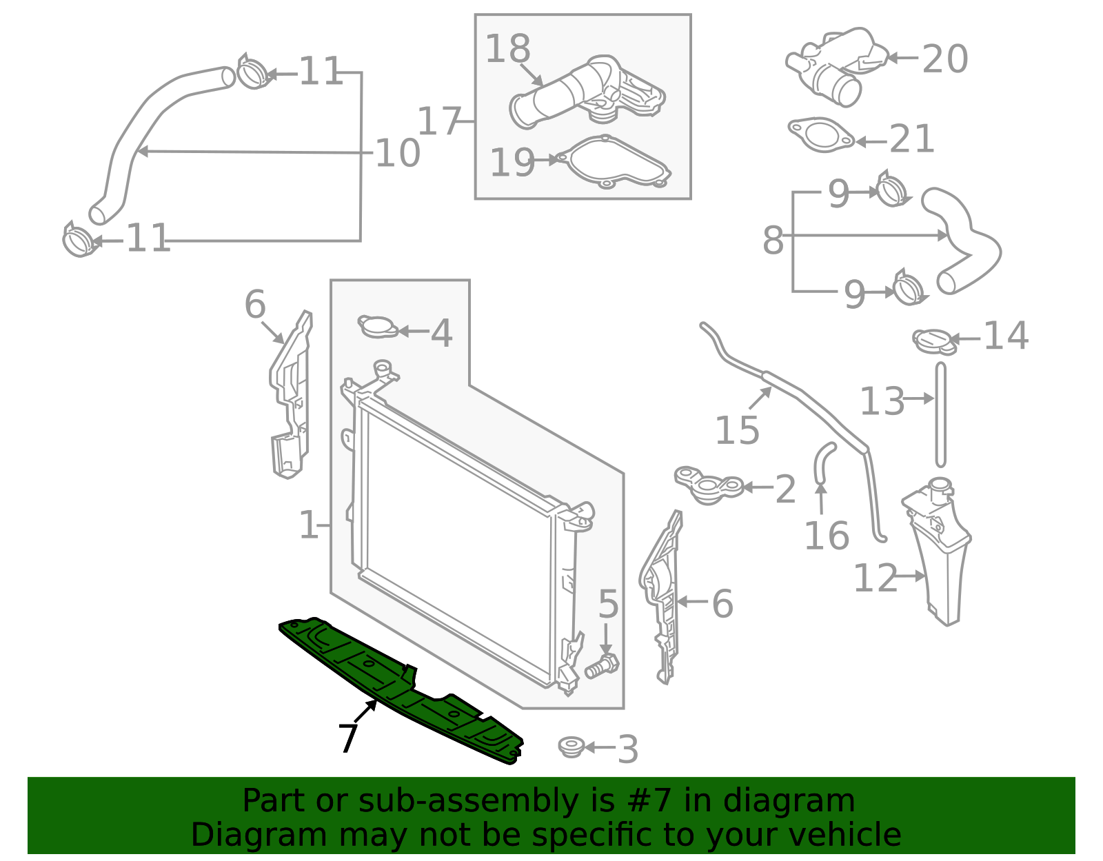 2014 Hyundai Genesis Side Air Baffle 29135-3M210 | MotorMotor