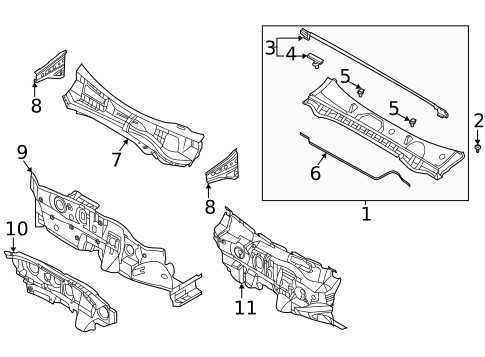 Cowl for 2025 Hyundai Sonata #0